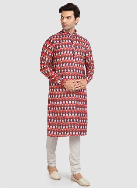 Orange Colour Stylish Designer Function Wear Kurta Pajama Redymade Collection 1255